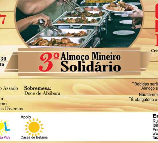 Almoço Mineiro Solidário